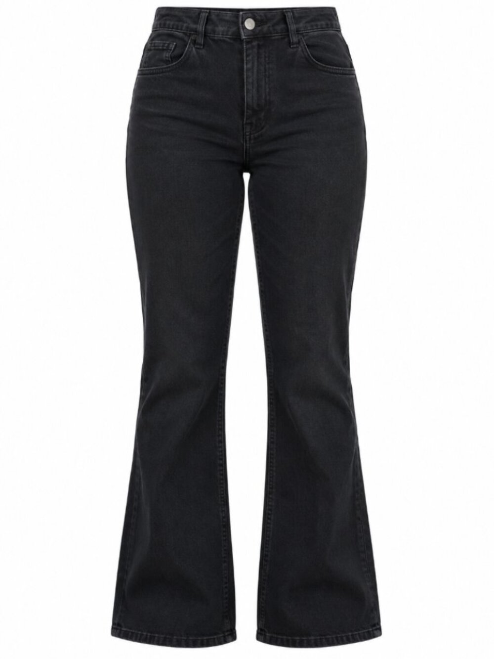 Aritzia Wilfred Free Twostep Black High Rise Stretch Twill Flare Pants Size 6